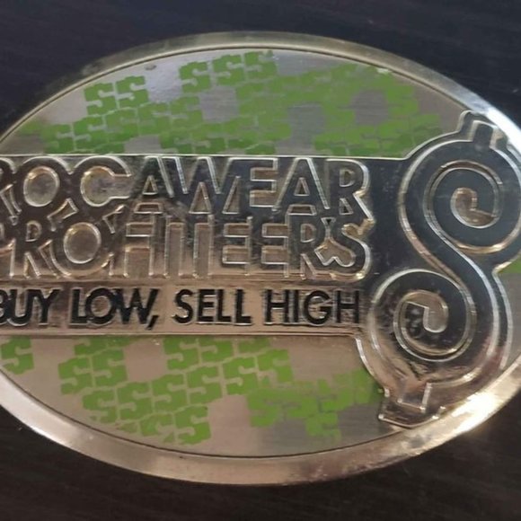 Rocawear Profiteers belt buckle Buy Low Sell High in good condition - Picture 1 of 2